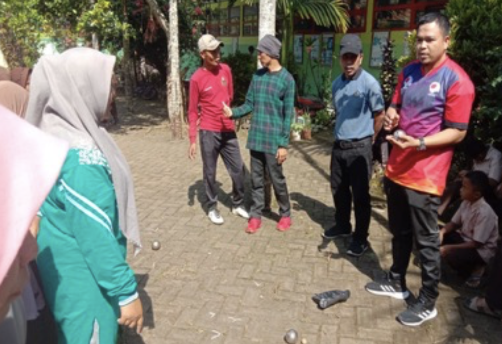 Sosialisasi Olahraga Petanque di SMAS YASPIB Bontolempangan Gowa